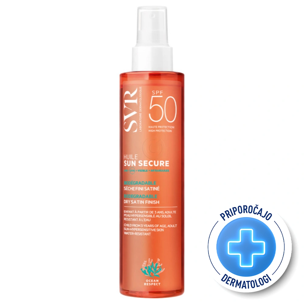 SVR Sun Secure, suho olje za zaščito pred soncem - ZF50+ (200 ml)